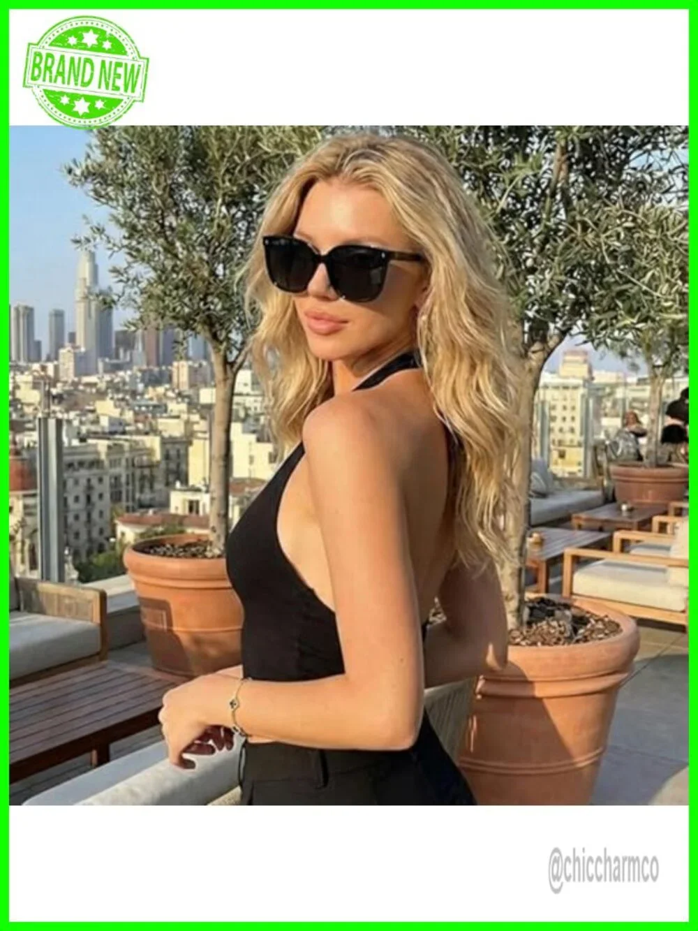 Polarized UV400 Protection Cat Eye Sunglasses for Women Pack of 2 Trendy Shades